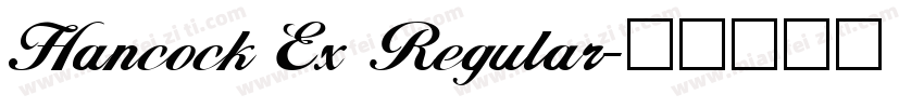 Hancock Ex Regular字体转换